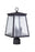 Craftmade Armstrong 3 Light Outdoor Post Mount in Midnight