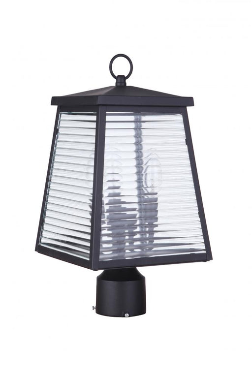 Craftmade Armstrong 3 Light Outdoor Post Mount in Midnight