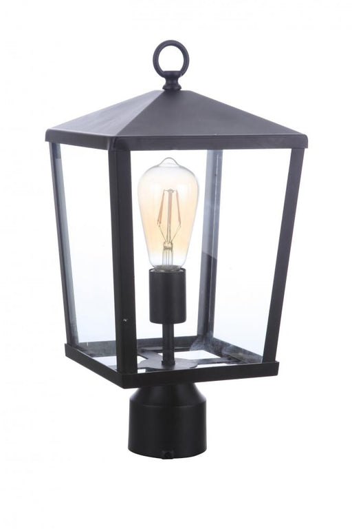Craftmade Olsen 1 Light Medium Outdoor Post Lantern in Midnight