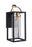 Craftmade Neo 1 Light Medium Outdoor Wall Lantern in Midnight/Satin Brass