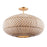 Crystorama Zanzibar 4 Light Soft Gold Semi Flush