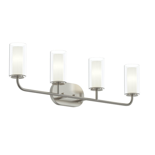 Mack Four-light Vanity Light With Layered Glass Shades | P300577-009