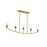 Jheni Five-light Linear Chandelier With Clear Glass Shades | P400456-191