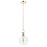 Single Round Glass Pendant (polished Brass) | AC10120PB