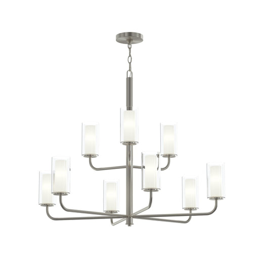 Mack Nine-light Two-tier Chandelier With Layered Glass Shades | P400478-009