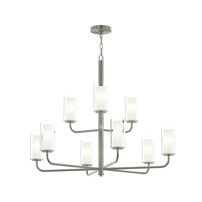 Mack Nine-light Two-tier Chandelier With Layered Glass Shades | P400478-009