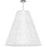 Dainolite 1 Light Anaya X-Large Pendant, PC w/ WH/CLR Shade