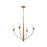 Jheni Four-light Chandelier With Clear Glass Shades | P400453-191