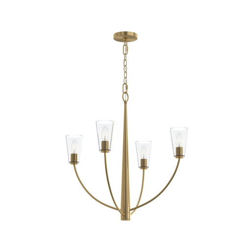Jheni Four-light Chandelier With Clear Glass Shades | P400453-191