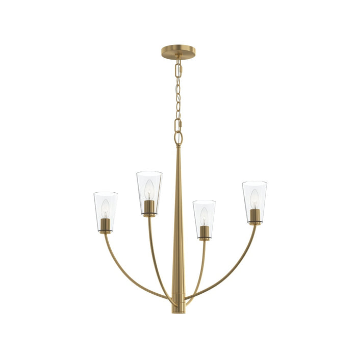 Jheni Four-light Chandelier With Clear Glass Shades | P400453-191