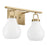 2 Light Vanity Light / Murale De Salle De Bain 2 Light | 207855A