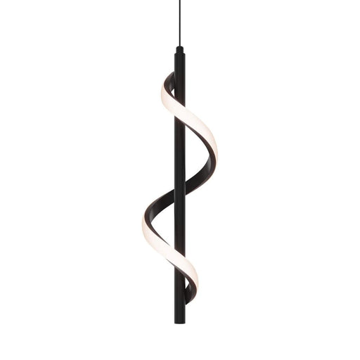 Dals 18in vertical swirl pendant, 5CCT - Black