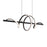 Dals 40in horizontal swirl pendant, 5CCT - Black