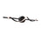 24in Horizontal Swirl Pendant, 5cct Black | BRV36CCBK