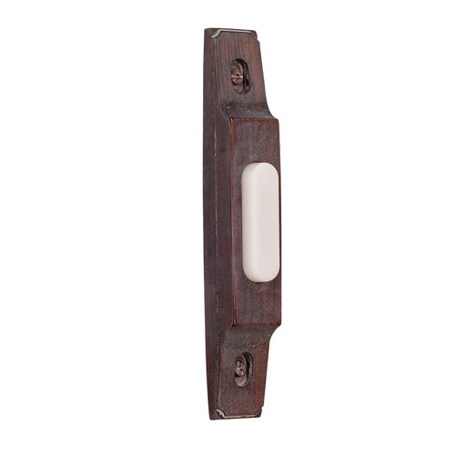 Craftmade Surface Mount Thin Profile LED Lighted Push Button in Rustic Brick