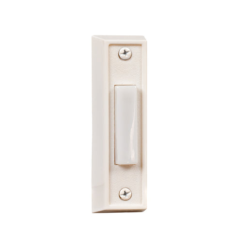 Craftmade Surface Mount Rectangle Lighted Push Button in White