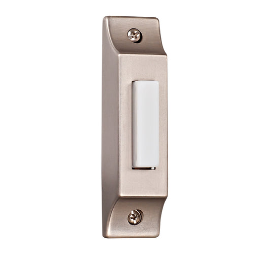 Craftmade Surface Mount Die-Cast Builder's Series LED Lighted Push Button in Pewter