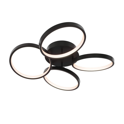 4 - Ring Flush Mount, 5cct - Black | CCFM-CC-BK