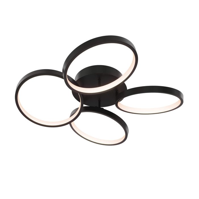 4 - Ring Flush Mount, 5cct - Black | CCFM-CC-BK