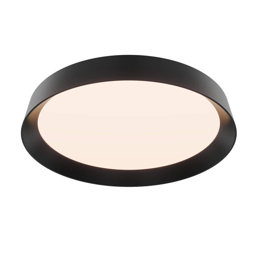 Aurora 12in Duallight Dimmable Led Flush Mount, 5cct Black | CFH12CCBK