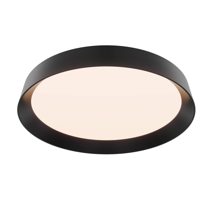 Aurora 12in Duallight Dimmable Led Flush Mount, 5cct Black | CFH12CCBK