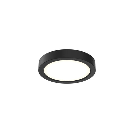 Round Flush Mount, Universal 120v347v, 010v Dimming | CFLEDR06CCVBK