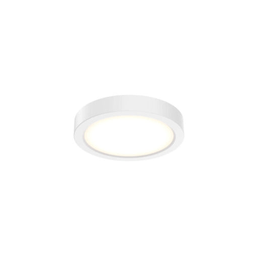 Round Flush Mount, Universal 120v347v, 010v Dimming | CFLEDR06CCVWH