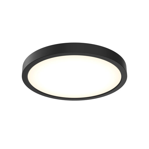 Round Flush Mount, Universal 120v-347v, 0-10v Dimming | CFLEDR10-CC-V-BK