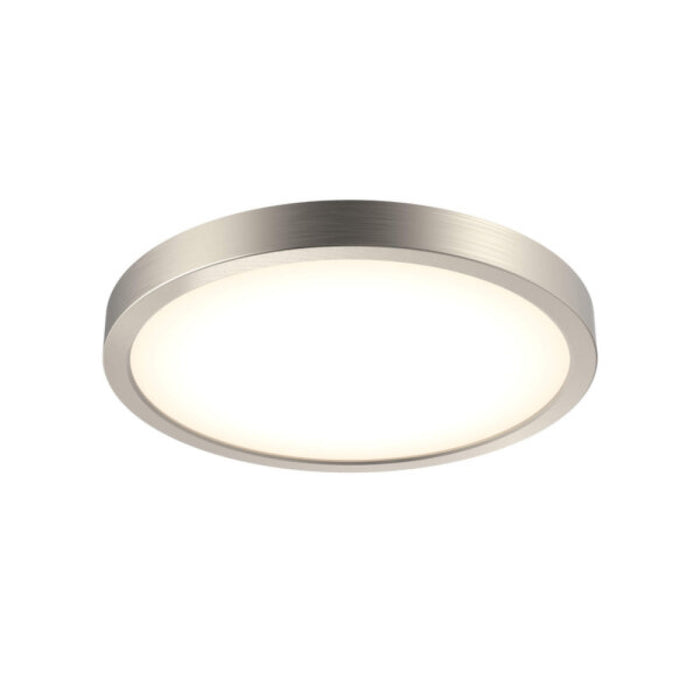 Round Flush Mount, Universal 120v347v, 010v Dimming | CFLEDR10CCVWH