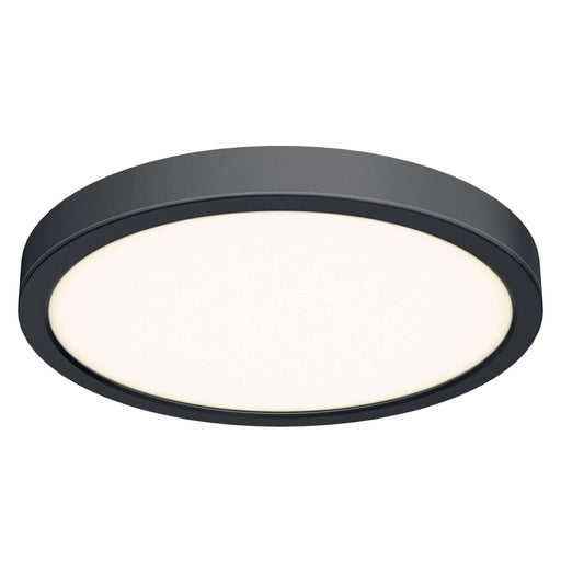 Round Flush Mount, Universal 120v-347v, 0-10v Dimming | CFLEDR18-CC-V-BK