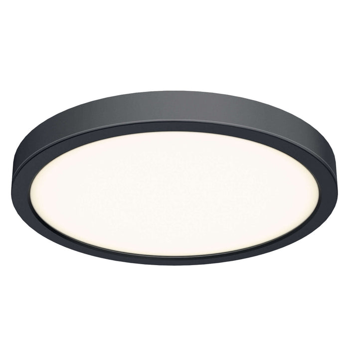 Round Flush Mount, Universal 120v347v, 010v Dimming | CFLEDR18CCVBK