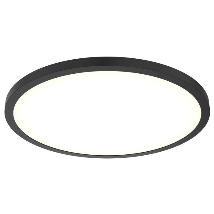 Round Flush Mount, Universal 120v347v, 010v Dimming | CFLEDR24CCVBK