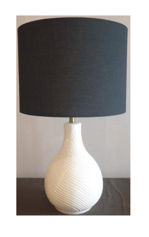 Craftmade 1 Light Ceramic Base Table Lamp in White