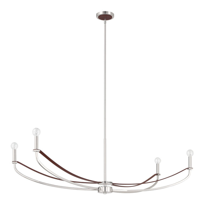 4 Light Linear Chandelier / Lustre Lineair 4 Light | 207376A