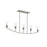 Jheni Five-light Linear Chandelier With Clear Glass Shades | P400456-009