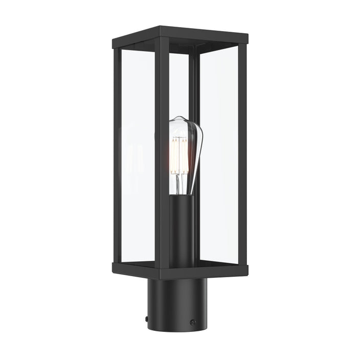 Ryle One-light Post Mount Lantern With Clear Glass Panels | P540113-31M