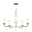 Mack Five-light Chandelier With Layered Glass Shades | P400475-191