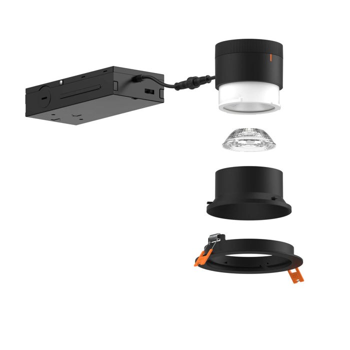 4in Modular Downlight, , 20 Degree Beam Angle, Wall Wash Reflector, White | RC04-CC-20-WWWH