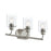 Reines Three-light Bath Vanity With Clear Glass Shades | P300567-009