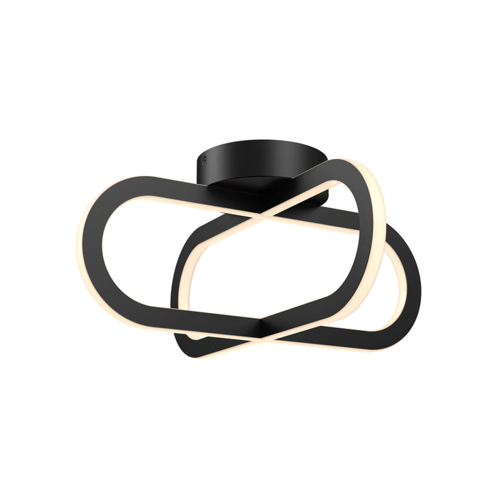 16 Inch Flushmount Double Vertical Ring | FDBCCBK