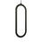 Single Vertical Oblong Pendant 16'' | FPD-CC-BK