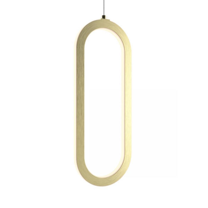 Dals Single Vertical Oblong Pendant 16''