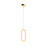 Single Vertical Oblong Pendant 16'' | FPD-CC-GD