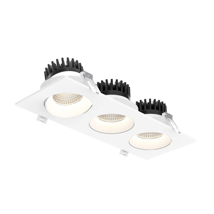 Triple Gbr35 Gimbal Downlight | GBR35-CC-TRIO-V-WH