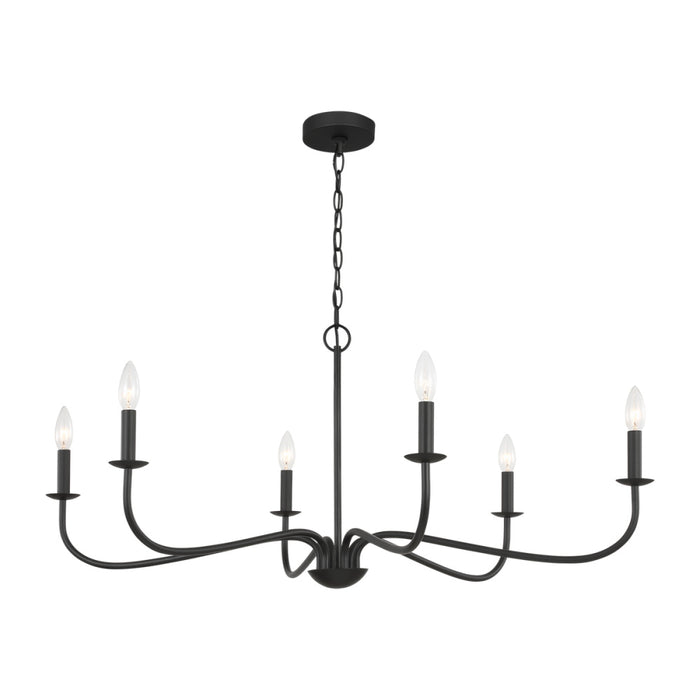 Abells Six Light Chandelier | GLC1196MBK