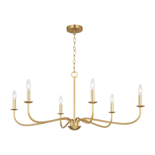 Abells Six Light Chandelier | GLC1196SB