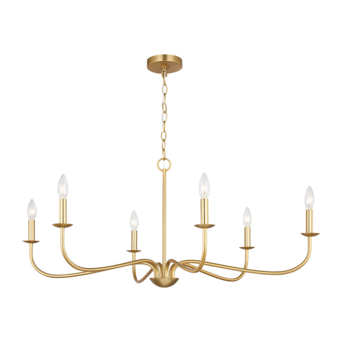 Abells Six Light Chandelier | GLC1196SB