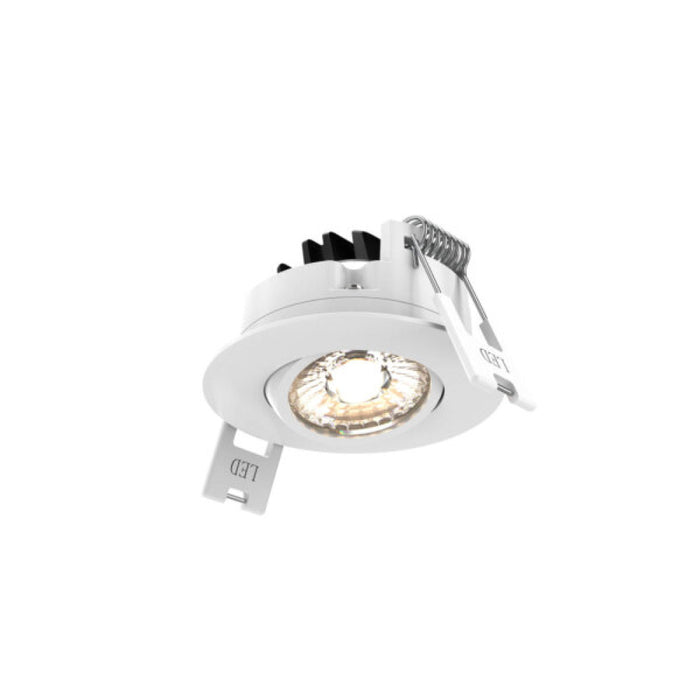 2'' Led Round Gimbal, 5cct - Universal 120v-347v, 0-10v Dimming | GMB2-CC-V-WH