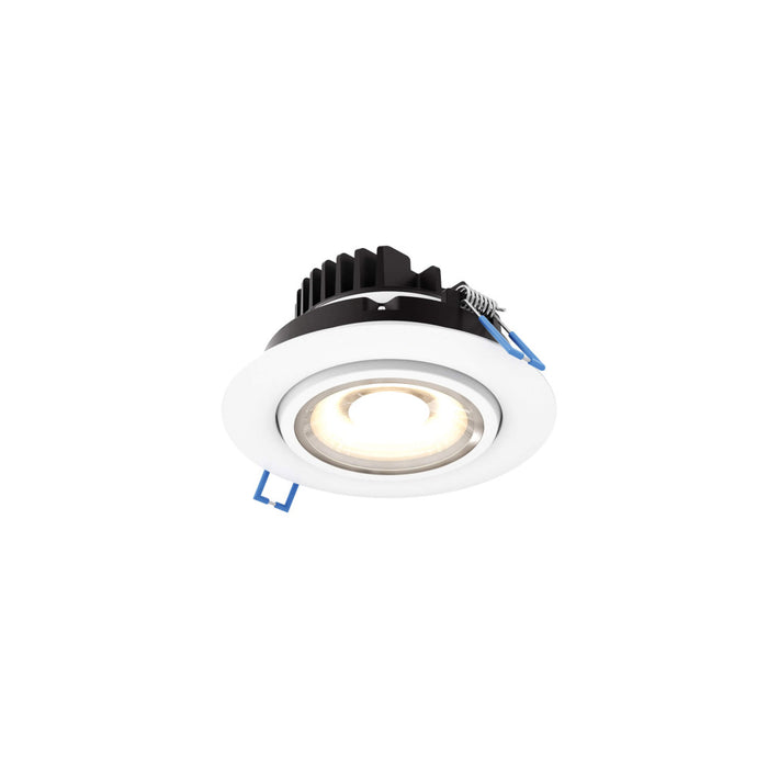 4 Inch Round Recessed Led Gimbal Light | GMB4-3K-WH