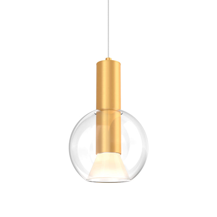 9in Blown Glass Pendant, Zero Gravity Canopy, 5cct | IRPD-CC-GD